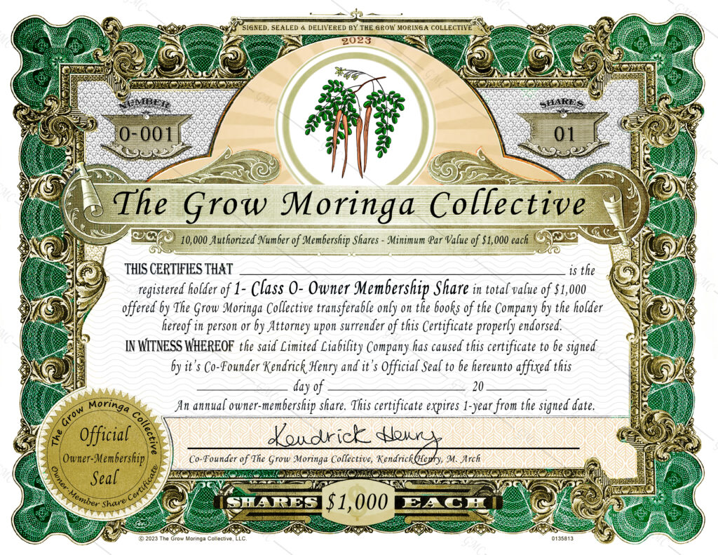 Yearly Owner Certificate